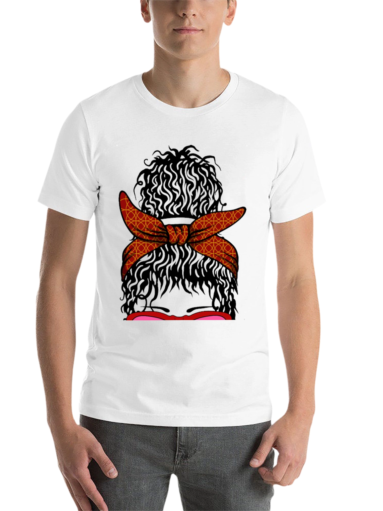 Messy Bun Hair T-Shirt