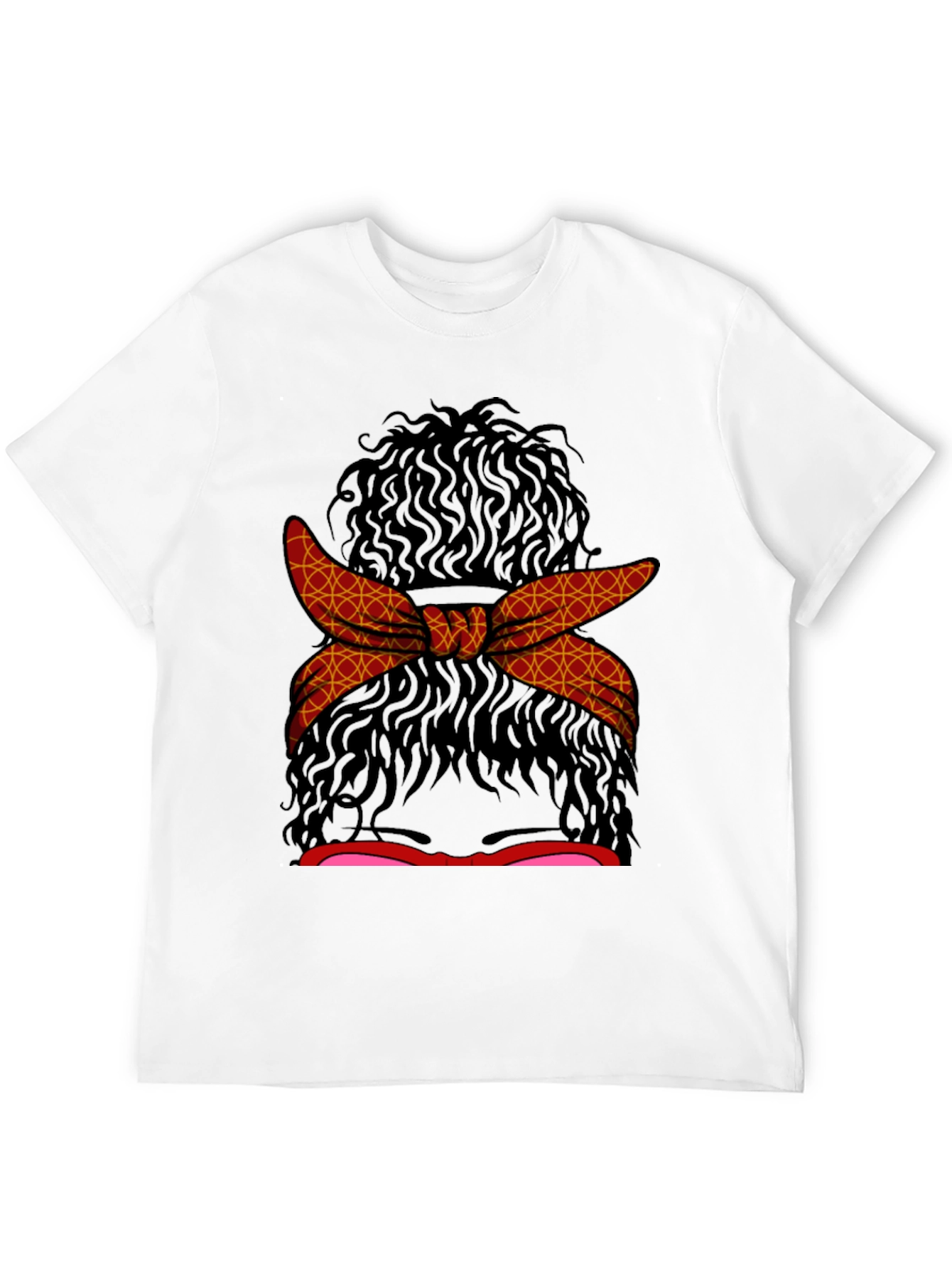 Messy Bun Hair T-Shirt