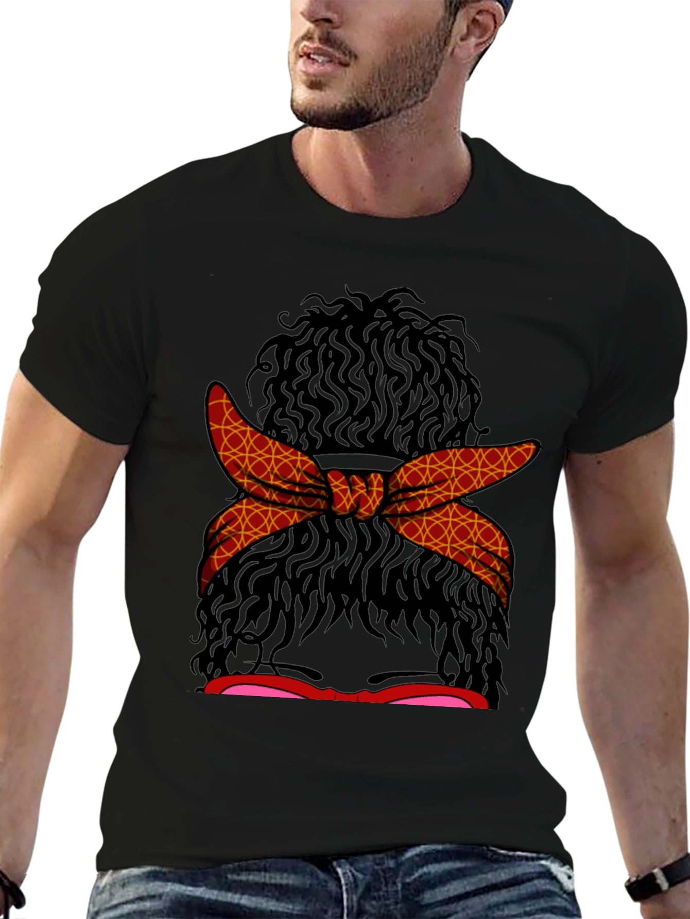 Messy Bun Hair T-Shirt