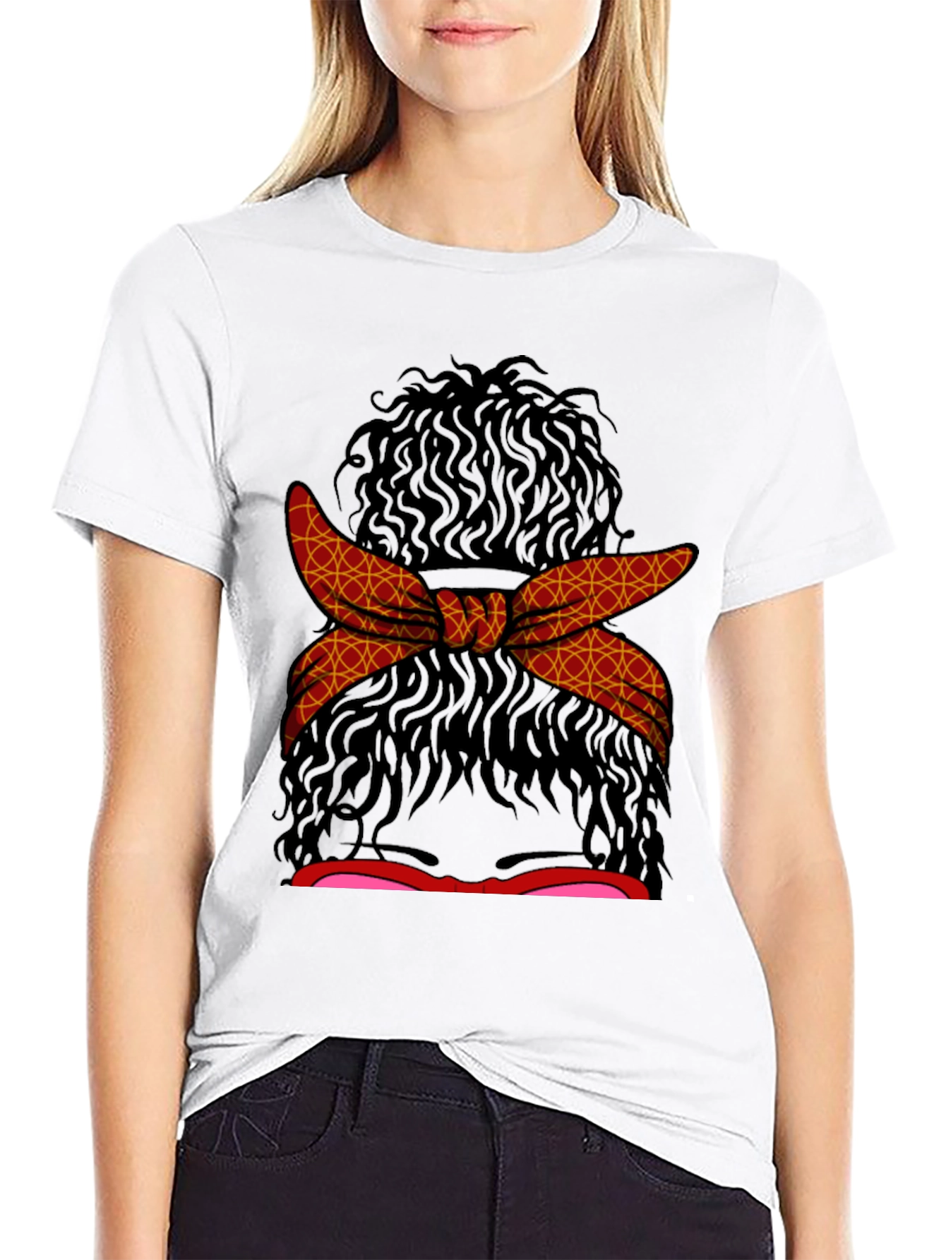 Messy Bun Hair T-Shirt