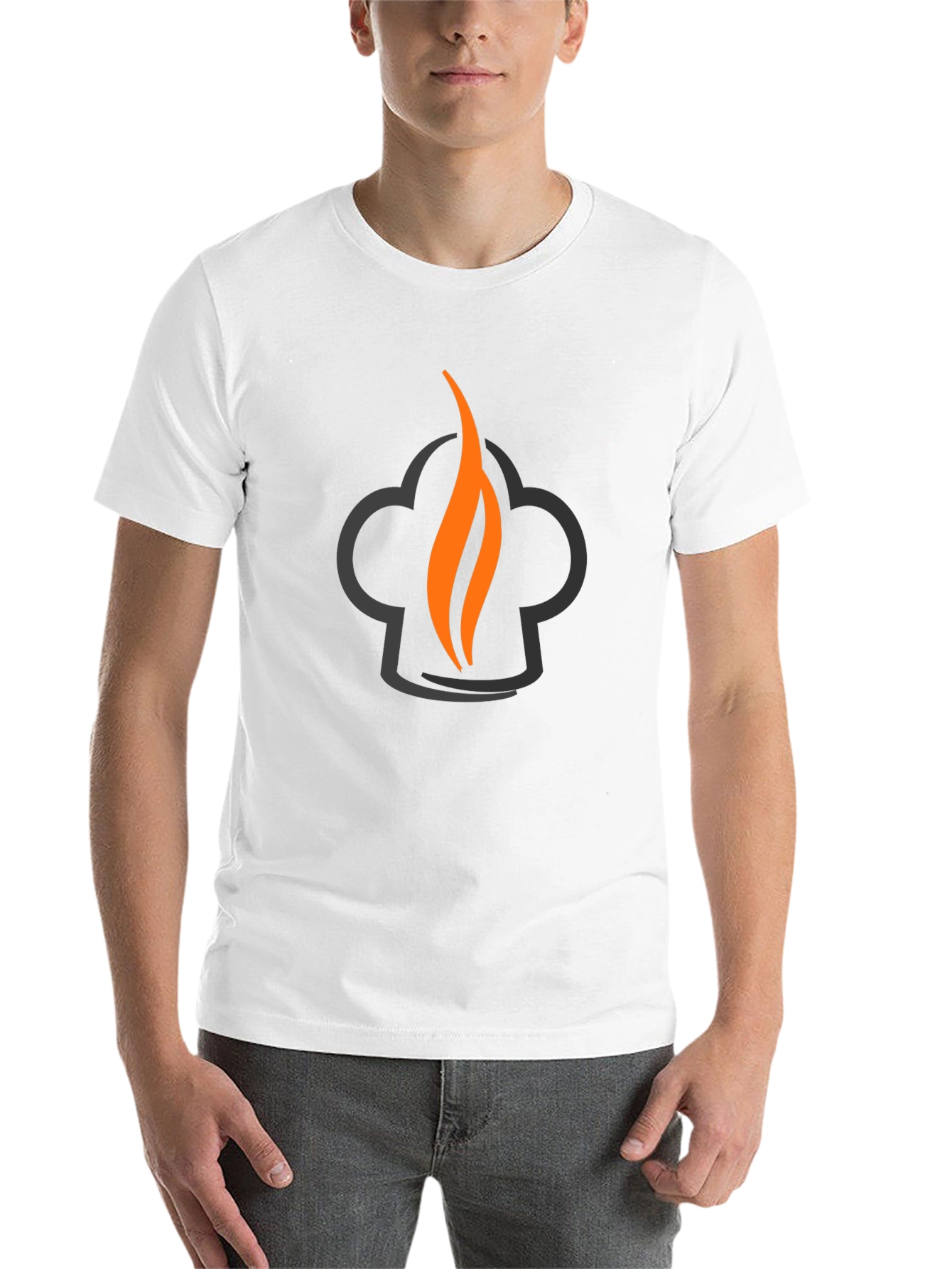 Chefs Flame Graphic Tee - Black Cotton Blend